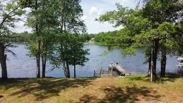 76683 Long Lake Rd, Kettle River Twp, MN 55795 - water view with a dock