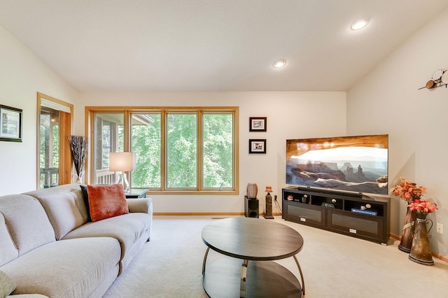 5 Anemone Cir, North Oaks, MN 55127 - carpeted living area with baseboards and recessed lighting