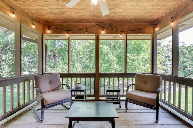 5 Anemone Cir, North Oaks, MN 55127 - sunroom / solarium with a ceiling fan