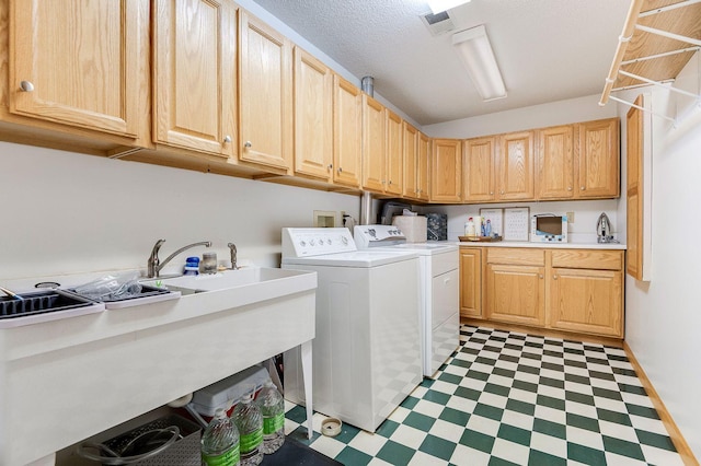 5 Anemone Cir, North Oaks, MN 55127 - washroom with cabinet space, washer and dryer, and light flooring