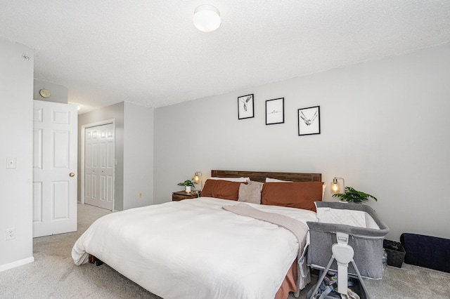 13525 Partridge Cir NW, Andover, MN 55304 - bedroom with carpet flooring, a closet, a textured ceiling, and baseboards