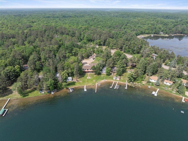 9174 Aloha Ln, Pelican Twp, MN 56472 - aerial view of property's location featuring a heavily wooded area and a large body of water