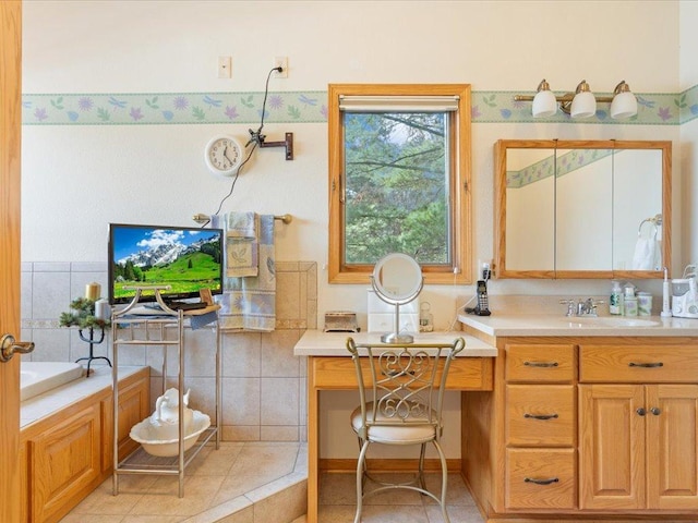9174 Aloha Ln, Pelican Twp, MN 56472 - bathroom with vanity and a bath
