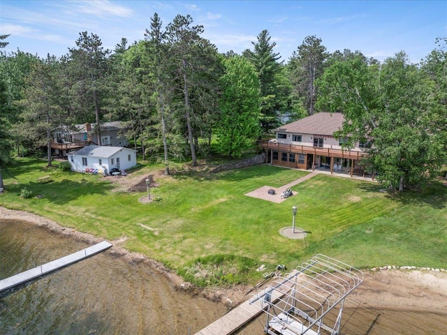 9174 Aloha Ln, Pelican Twp, MN 56472 - aerial view of property and surrounding area featuring a forest