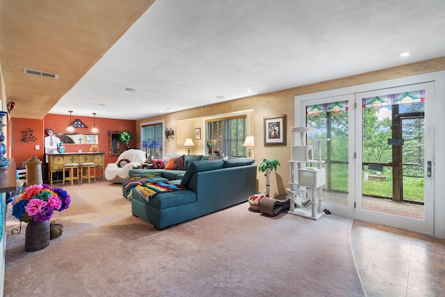 2146 84th Ave, Osceola, WI 54020 - living room with recessed lighting and carpet floors