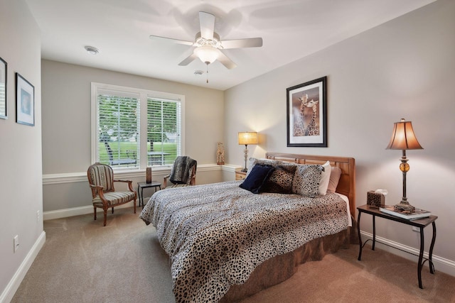 749 Fairway Dr, Medina, MN 55340 - bedroom featuring carpet floors, baseboards, and a ceiling fan