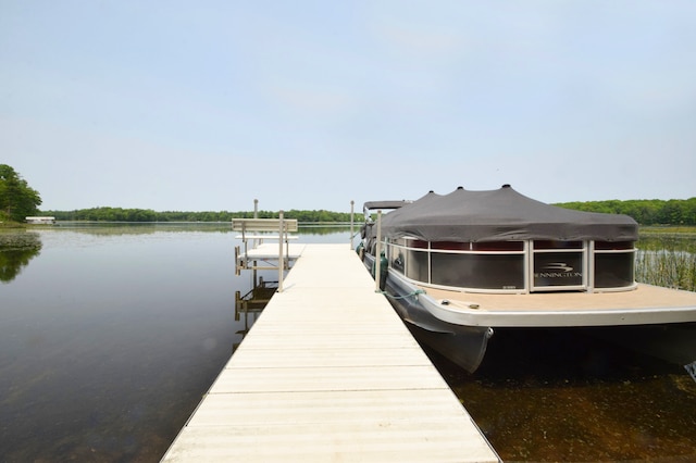 27625 Clear Sky Rd, Jackson Twp, WI 54893 - dock area with a water view