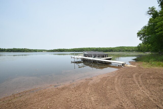27625 Clear Sky Rd, Jackson Twp, WI 54893 - dock area with a water view