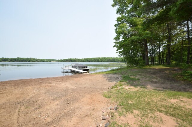 27625 Clear Sky Rd, Jackson Twp, WI 54893 - water view featuring a boat dock