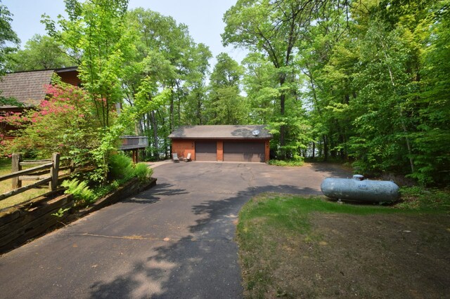 27625 Clear Sky Rd, Jackson Twp, WI 54893 - view of front facade featuring a detached garage