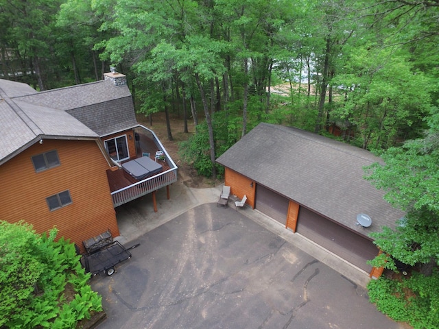 27625 Clear Sky Rd, Jackson Twp, WI 54893 - aerial view of property and surrounding area
