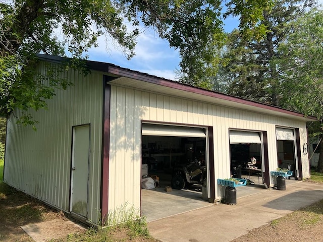 312 1st St NE, Sebeka, MN 56477 - view of detached garage