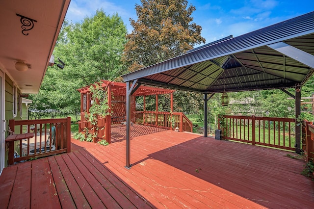 800 82nd Ave N, Brooklyn Park, MN 55444 - view of wooden terrace