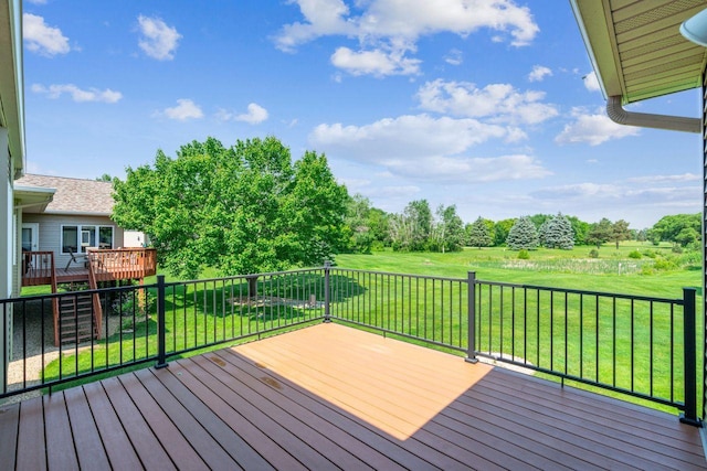 917 133rd Ln NE, Ham Lake, MN 55304 - deck with a lawn
