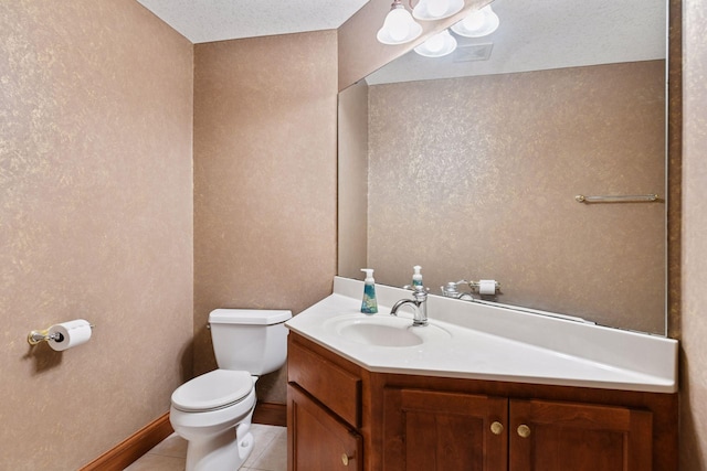 2906 Butternut Dr, Chaska, MN 55318 - half bathroom featuring vanity and tile patterned flooring