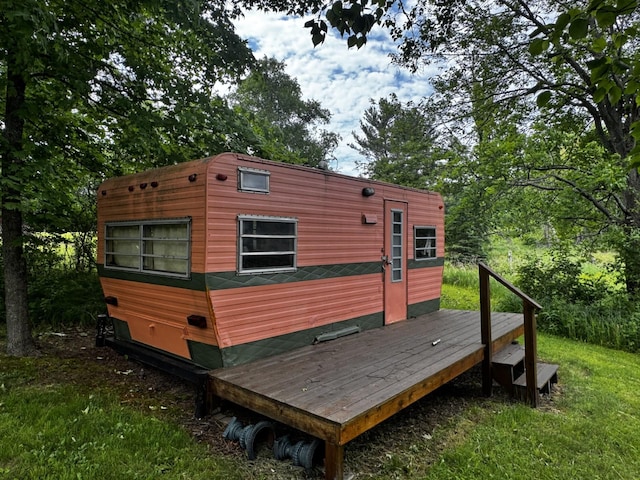 17251 State Highway 6, Deerwood, MN 56444 - rear view of house featuring an outdoor structure