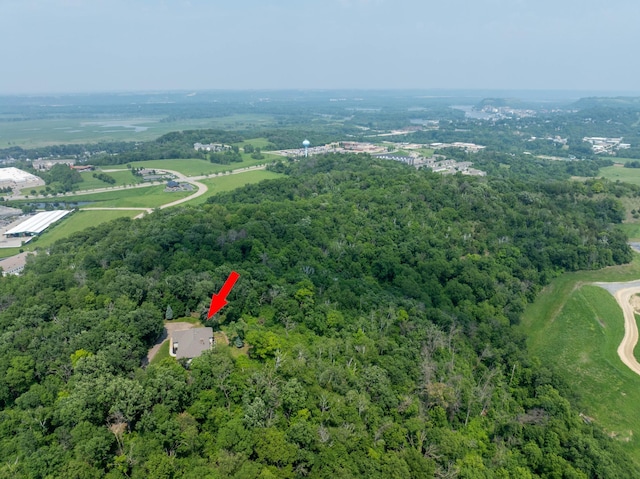 3250 Wild Turkey Ln, Red Wing, MN 55066 - aerial overview of property's location featuring a heavily wooded area