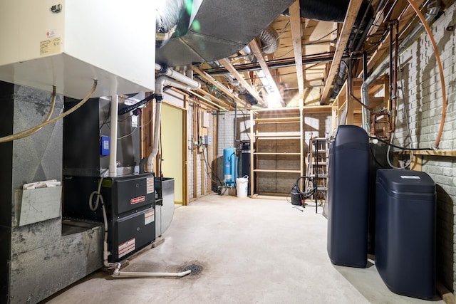 3250 Wild Turkey Ln, Red Wing, MN 55066 - unfinished basement with a water softener and a water pressure tank