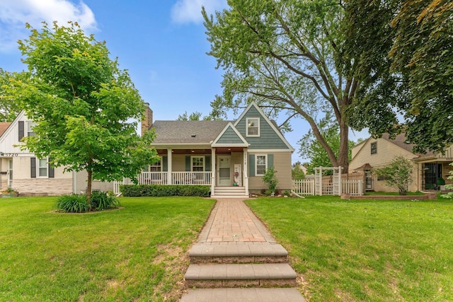 5718 13th Ave S, Minneapolis, MN 55417 - view of front of house with a porch and a chimney