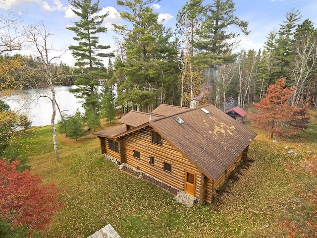 9453 Little Elbow Lk N, Cook, MN 55723 - view from above of property with a large body of water