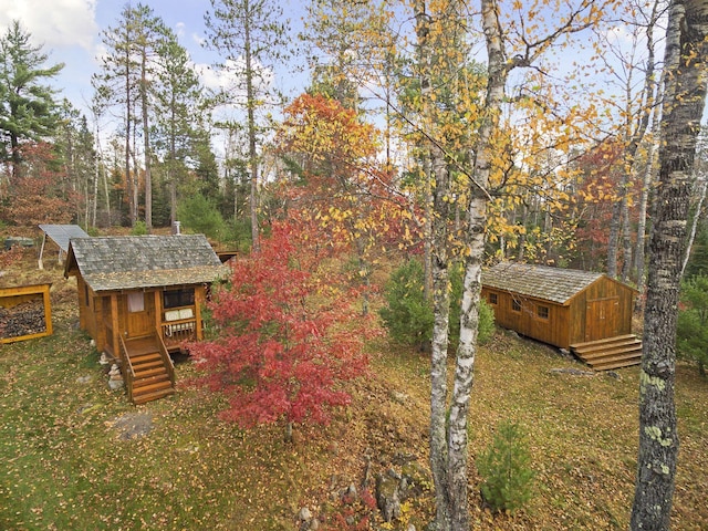 9453 Little Elbow Lk N, Cook, MN 55723 - view of yard with an outdoor structure
