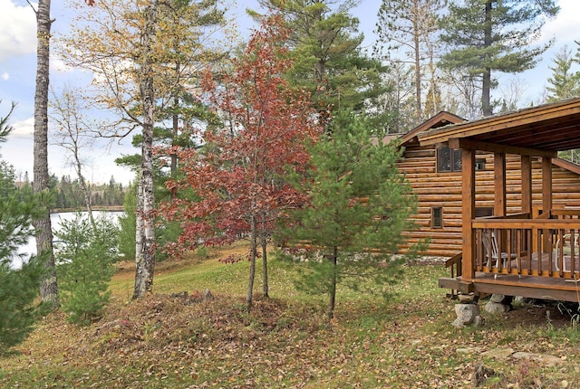 9453 Little Elbow Lk N, Cook, MN 55723 - view of yard with a deck