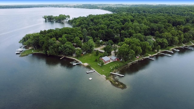 13150 Maple Circle Dr SE, Hudson Twp, MN 56334 - aerial view of a nearby body of water and a heavily wooded area