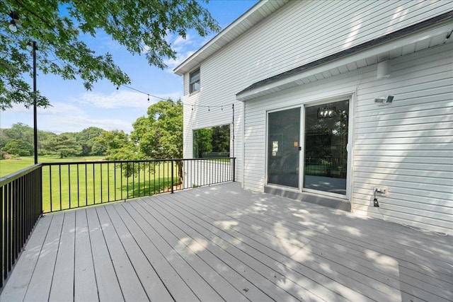 1848 141st Ln NE, Ham Lake, MN 55304 - deck featuring a yard