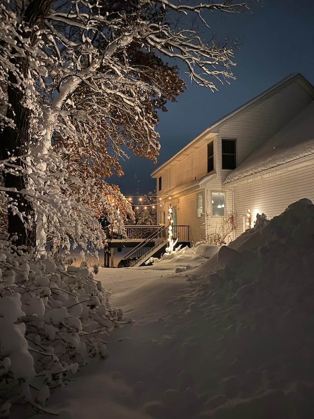 1848 141st Ln NE, Ham Lake, MN 55304 - view of property exterior at night