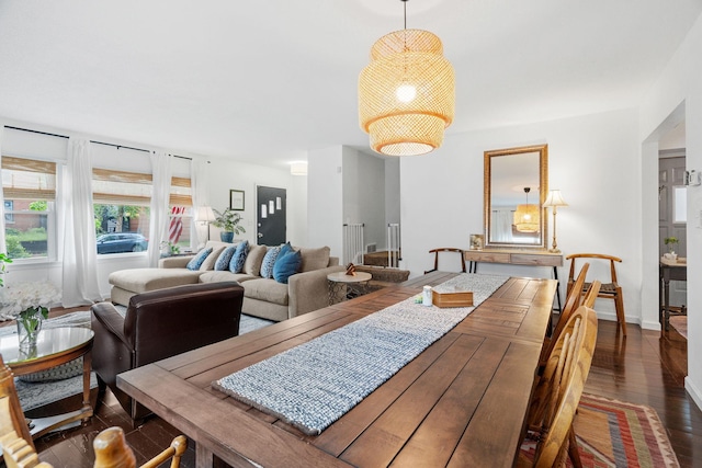 1714 5th St NE, Minneapolis, MN 55413 - dining area featuring dark wood-type flooring