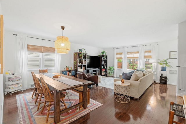 1714 5th St NE, Minneapolis, MN 55413 - living room with dark wood-type flooring