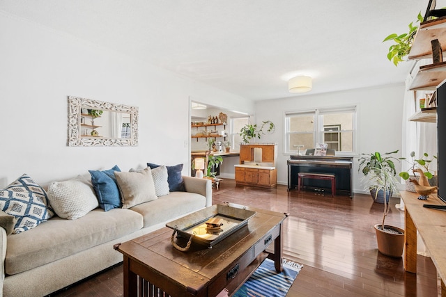 1714 5th St NE, Minneapolis, MN 55413 - living room with hardwood / wood-style floors