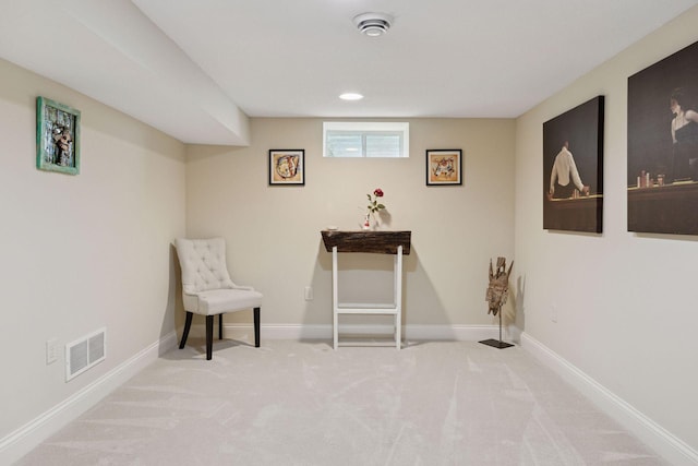 312 Barry Ave N, Wayzata, MN 55391 - sitting room featuring carpet flooring and baseboards