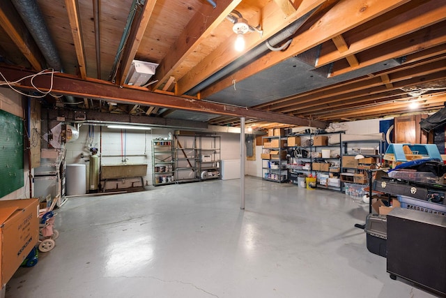 135 Glen Creek Rd NE, Fridley, MN 55432 - unfinished below grade area featuring electric panel and a water softener