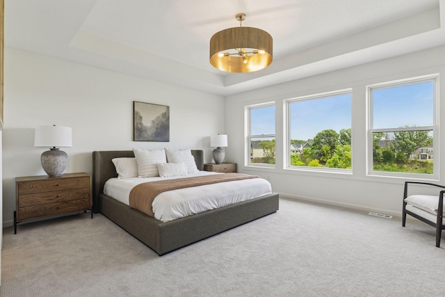 10172 Peony Ln N, Maple Grove, MN 55311 - bedroom featuring carpet, baseboards, and a tray ceiling