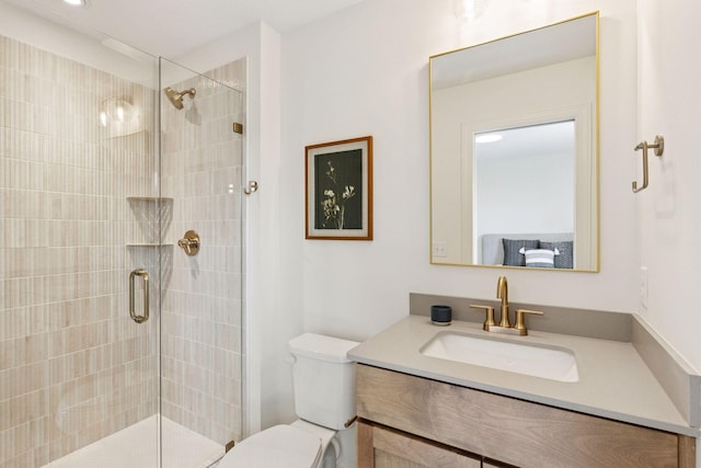 10172 Peony Ln N, Maple Grove, MN 55311 - full bathroom featuring toilet, vanity, and a stall shower