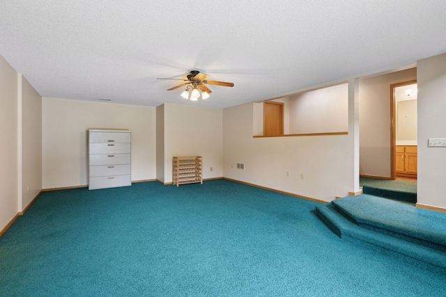 20886 Jenkins Way, Lakeville, MN 55044 - carpeted spare room featuring ceiling fan and a textured ceiling