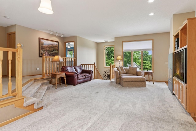 20886 Jenkins Way, Lakeville, MN 55044 - living area featuring light colored carpet and recessed lighting