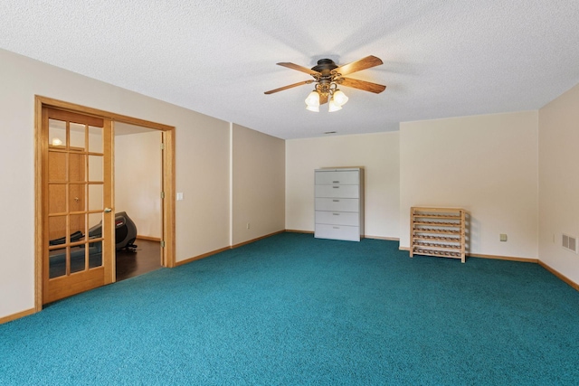 20886 Jenkins Way, Lakeville, MN 55044 - carpeted spare room with a ceiling fan and a textured ceiling
