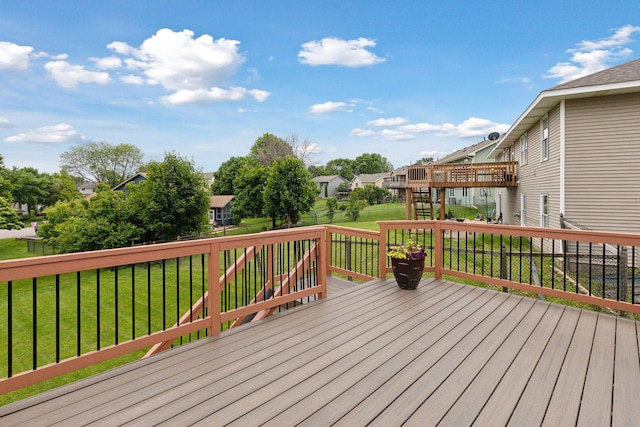 20886 Jenkins Way, Lakeville, MN 55044 - wooden deck featuring a residential view and stairs