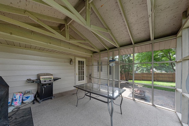 432 Garden Rd, Albert Lea, MN 56007 - sunroom / solarium featuring vaulted ceiling