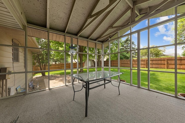 432 Garden Rd, Albert Lea, MN 56007 - unfurnished sunroom with vaulted ceiling