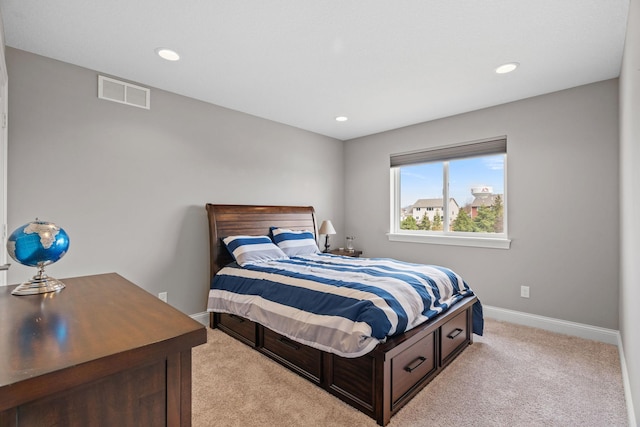 1270 Crosswinds Ct, Waconia, MN 55387 - bedroom with light carpet, baseboards, and recessed lighting