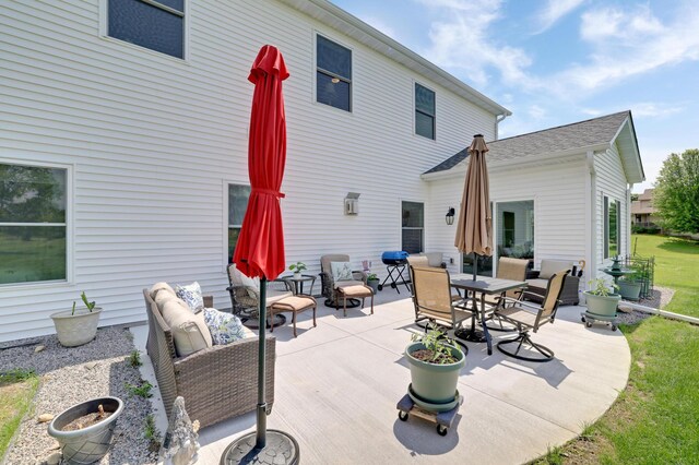 9867 Kahler Ave NE, Monticello, MN 55362 - view of patio with an outdoor living space