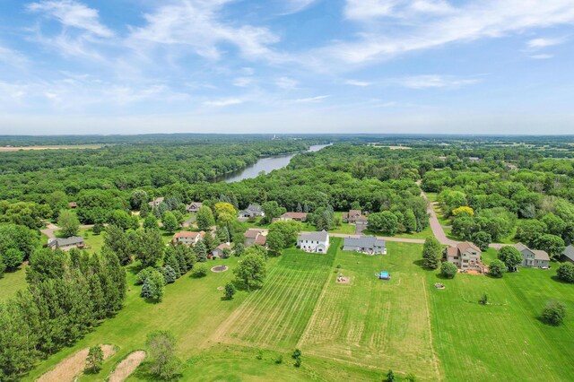 9867 Kahler Ave NE, Monticello, MN 55362 - aerial view of a large body of water and a heavily wooded area