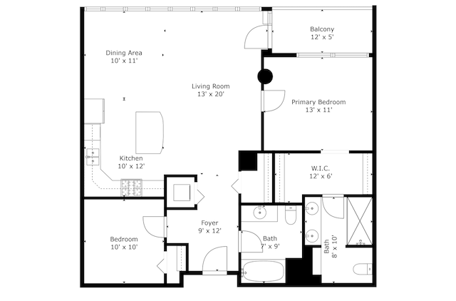 215 10th Ave S Unit 425, Minneapolis, MN 55415 - view of floor plan / room layout