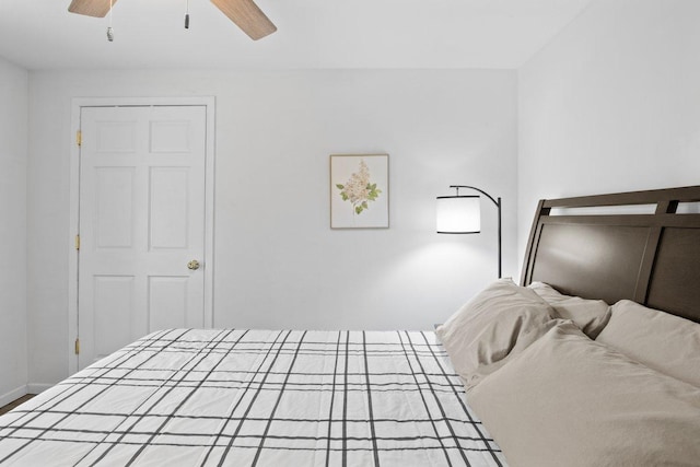 311 Franklin St, Lake City, MN 55041 - bedroom featuring ceiling fan and baseboards