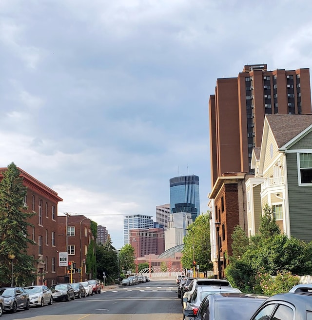 1805 3rd Ave S Unit 102, Minneapolis, MN 55404 - view of asphalt road featuring street lights and a view of city