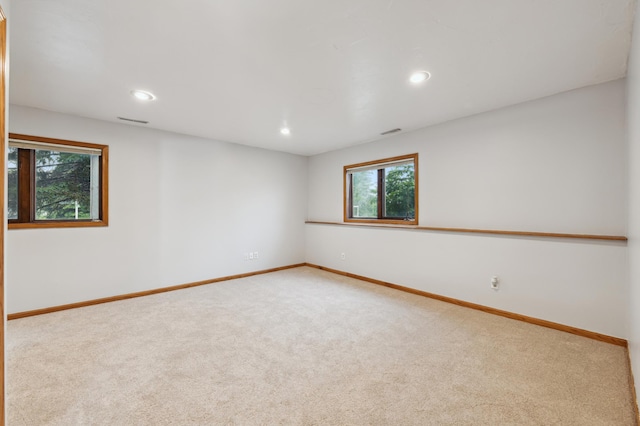 14737 Endicott Way, Apple Valley, MN 55124 - spare room with carpet flooring, baseboards, and recessed lighting