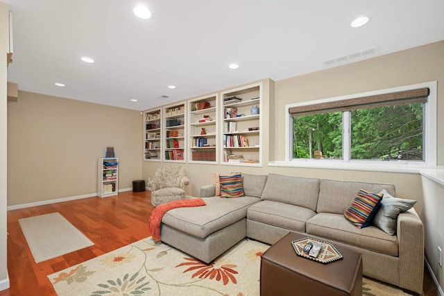 2367 Apache Ct, Mendota Heights, MN 55120 - living room with wood finished floors and recessed lighting